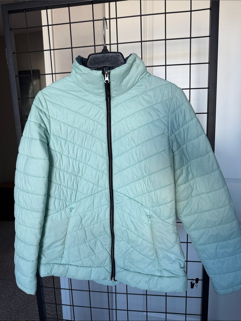 Free Country Light Mint Quilted Puffer Jacket